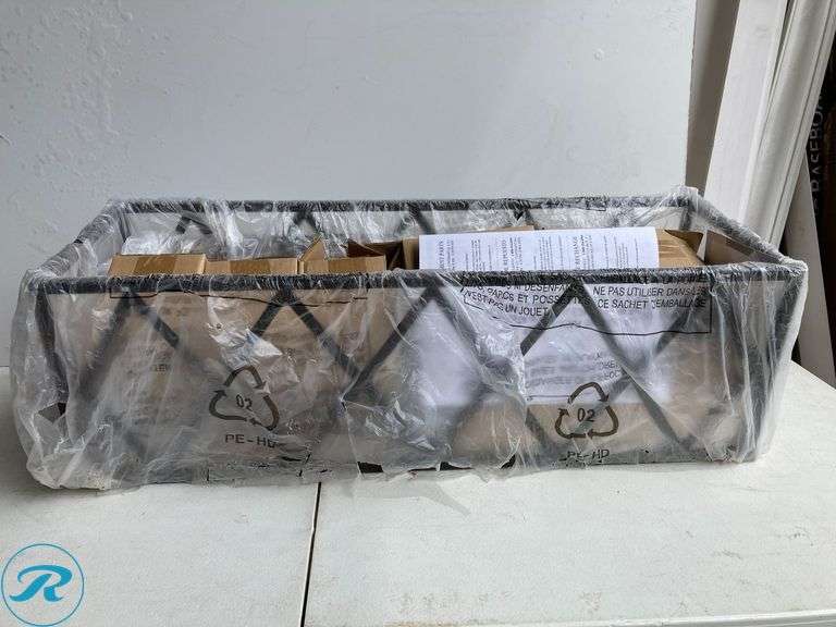 (2) New- (1) Kichler Solander 5 -Light Olde Bronze Modern/contemporary Clear glass Linear Large Hanging Kitchen island light (1) Boston Loft Furnishings 9 Candle Elear Metal Candelabra Candle Holder (total of 2 items) - Roller Auctions