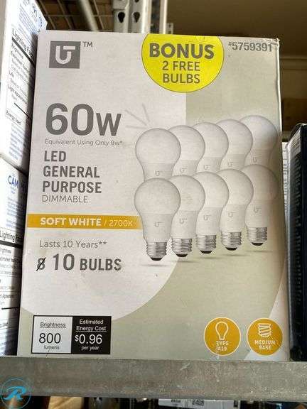 (145) New- Assorted Light Bulb (145 approx items Total) - Roller Auctions