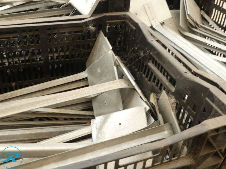 (2) Pallets of Plastic Crates, Information Stakes, Plant Clips, and Cap N Grow Accessories - Roller Auctions