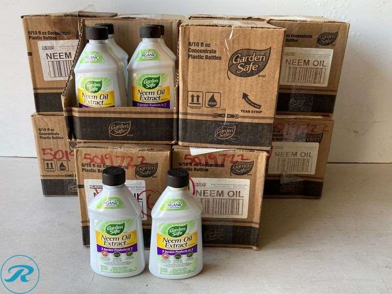 (72) New- Garden Safeneem Oil Extract 10.0 fl oz Concentrate Garden Insect Killer (total of approx 72 items) - Roller Auctions