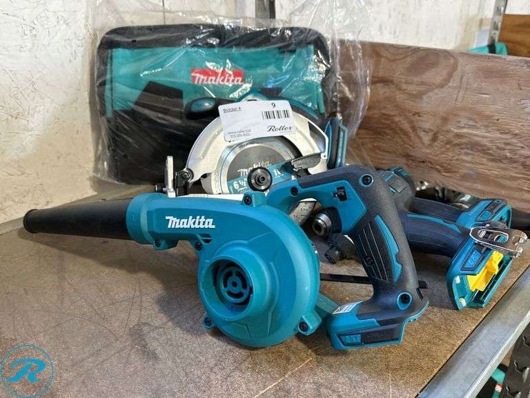 (4) Makita 18V Power Tools With Bag - Roller Auctions