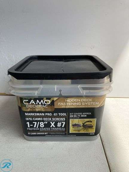 (1) New- CAMO #7 x 1-7/8-in Wood to wood Deck Screws ( 875 -Per Box ) (total of 1) - Roller Auctions