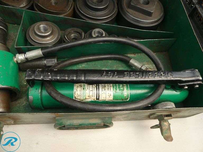 Greenlee Slug Buster Knockout Punch Set with Hydraulic Driver - Roller Auctions