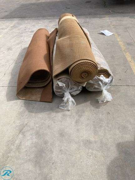 (4) New - Leggett & Platt 10.5-Millimeters 21 Density Rubber Carpet Padding with Moisture Barrier ( 54" x 24" /roll) (total of 4 rolls See photos) - Roller Auctions