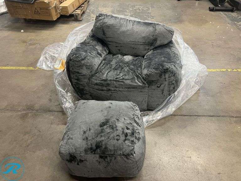 Jumbo Couch Pillow W/ Foot Rest - New