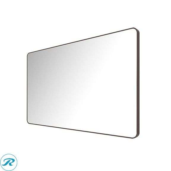 (1) New- Bybafun 60-in x 36-in Framed Rectangle Bathroom Vanity Mirror ( Bronze ) (Total of 1)