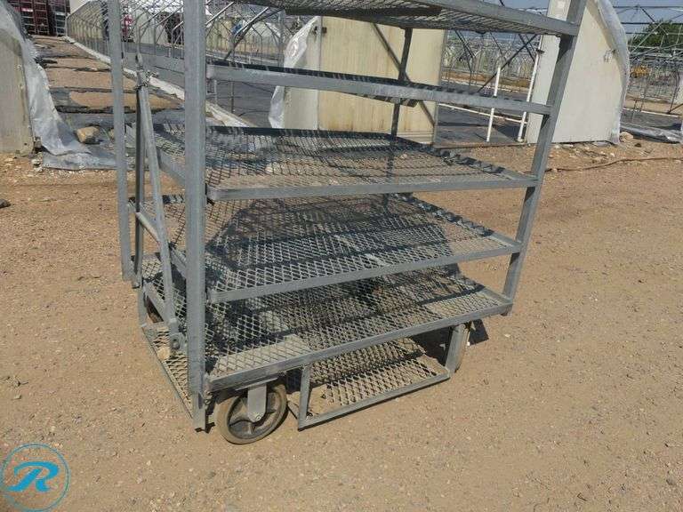(68) Towable Multi-Tier Nursery Carts With Adjustable Height, 44″ x 32″ x 88″ or 100″ Height - Roller Auctions