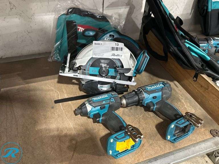 (3) Makita 18V Power Tools With Bag