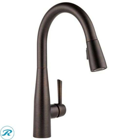(1) New- Delta Essa Venetian Bronze Single Handle Deck-mount Pull-down Kitchen Faucet with Sprayer ( Deck Plate Included ) (total of 1)