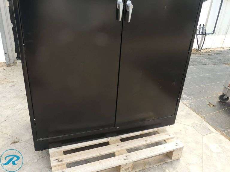 Uline 2-Door Metal Storage Cabinet - Roller Auctions