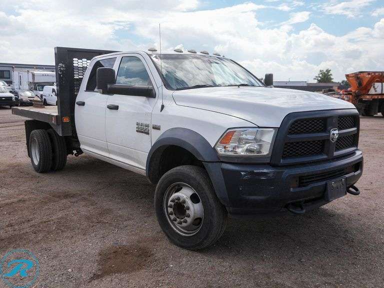 2018 Ram 4500 HD 4WD Crew Cab Flatbed Truck - Roller Auctions
