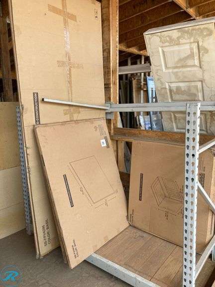 (6) Cabinets (1) RELIABILT Monroe 36-in W x 34.5-in H x 24-in D Basil Green Base Ready to assemble (RTA) Plywood Cabinet (Recessed Panel Shaker) (2) RELIABILT Cabinet End Panel 48-in W x 36-in H x 0.47-in D Basil Green Painted (Wall Cabinet End Panel) (2) RELIABILT Cabinet End Panel 42-in W x 96-in H x 0.25-in D Basil Green Painted (1) Reliabilt 18" x 30" x 12" d Basil Green Ready to assemble plywood cabinet (total of 6 cabinets) - Roller Auctions