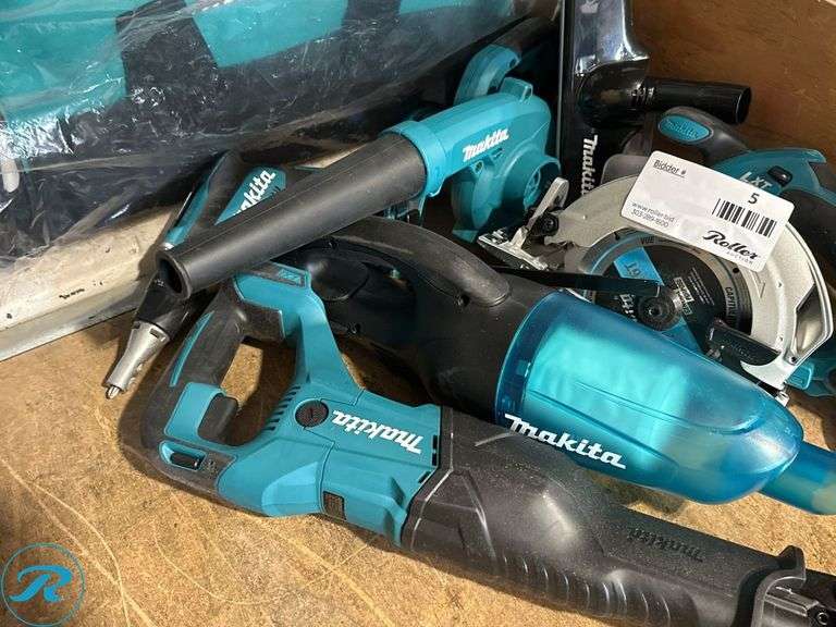 (6) Makita 18V Power Tools With Bag - Roller Auctions