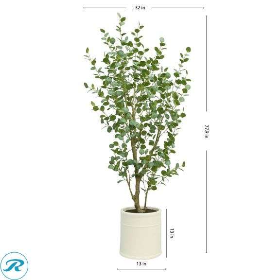 Faux 6.5' Eucalyptus Tree - New