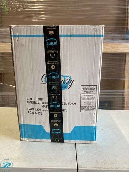(1) Cool Breeze Gel Foam Mattress Queen - Roller Auctions
