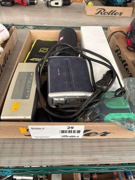 Electronics Including JBL Speakers, Belkin Power Device, SoundLink Mini, and Goal Zero Venture 70