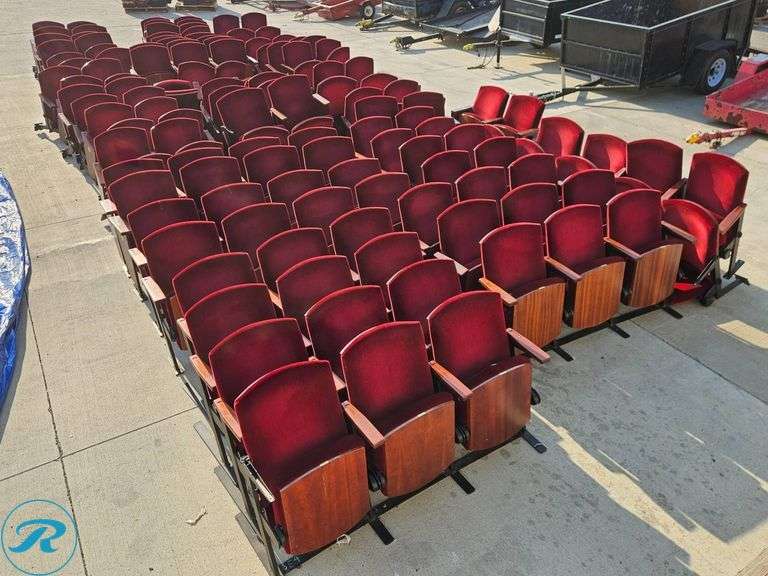 Approximately (500) Gates Concert Hall Seats From University of Denver (Some Torn Seats, Scratched Wood and Broken Arm Rests)