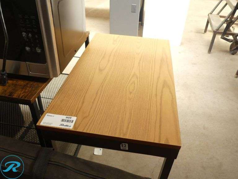 Microwave, Mini Fridge, Table, Lamp Shade, Trash Bins, and Cornhole Set - Roller Auctions