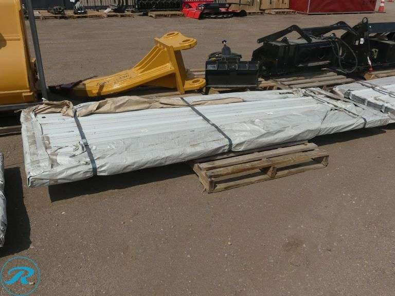 (100) New Sheets SKLP SKL100 Galvalume Steel Siding/Roofing, 37" X 118" - Roller Auctions