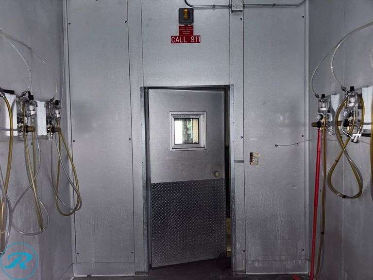 Walk-in Refrigeration Unit with Compressor and Condenser, 108”W x 150”L x 120”H - Roller Auctions