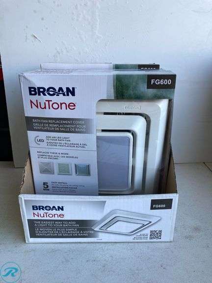 (3) New- Broan Quick Install with LED Light Replacement Replacement Grille Cover (total of 3) - Roller Auctions