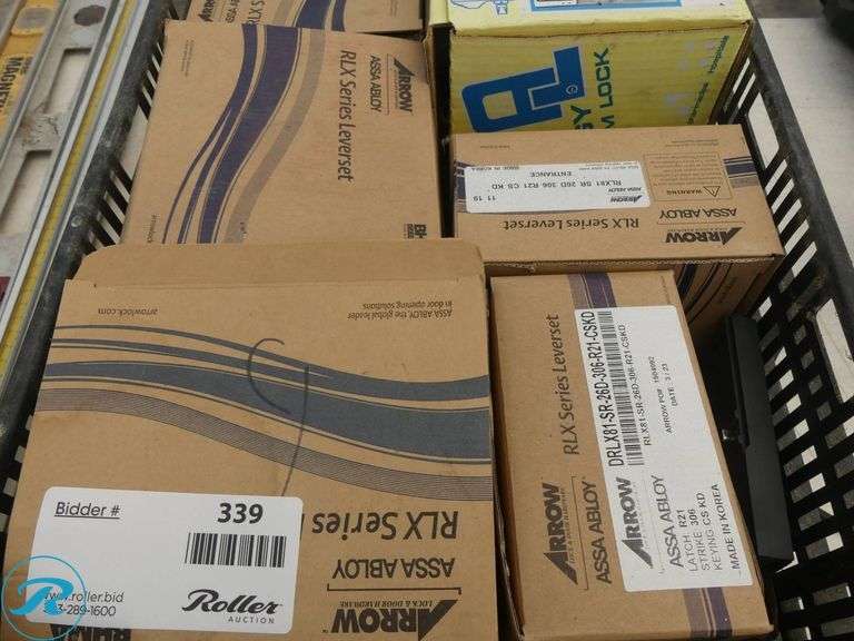 Crate of Lever Handle Locksets - Roller Auctions