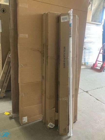 (60) New- Rain or Shine 5.75" Metal House Flag Pole - Roller Auctions