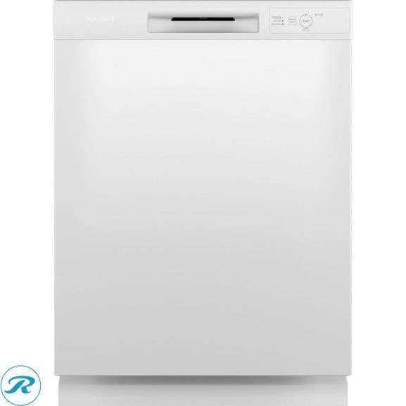 (1) New- Hotpoint 24-in Front Control Built-in Dishwasher ( White ) , 60-Decibel Standard Sound Level - Roller Auctions
