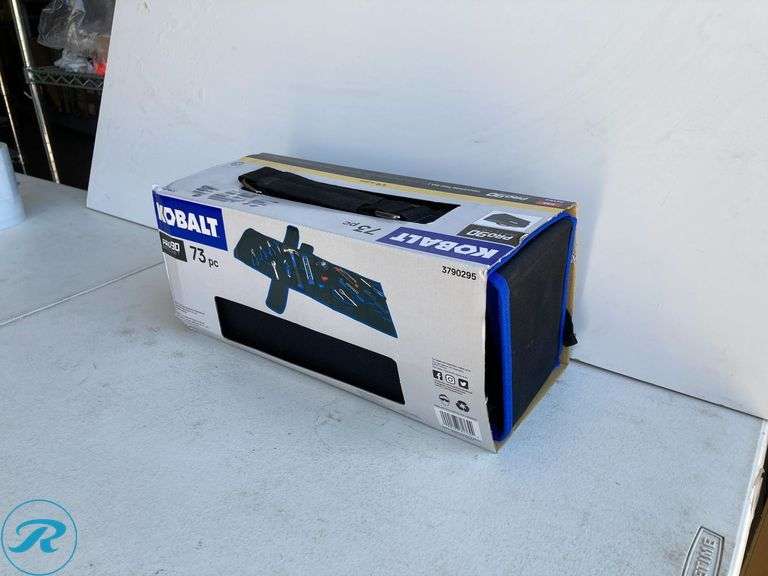 (1) New- Kobalt 73 -Piece Chrome Household Tool Set with Soft Case (Total of 1 Set with Case) - Roller Auctions