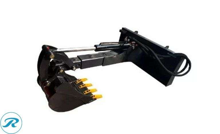 New Land Honor BH-12-72D Hydraulic Backhoe Attachment To Fit Skid Steer Loader, 17" Bucket - Roller Auctions