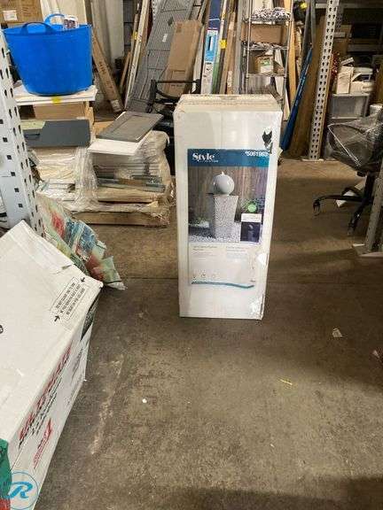 (1) New- Style Selections 29.3-in H Ceramic Electric Powered Planter Outdoor Fountain Pump Included (total of 1) - Roller Auctions