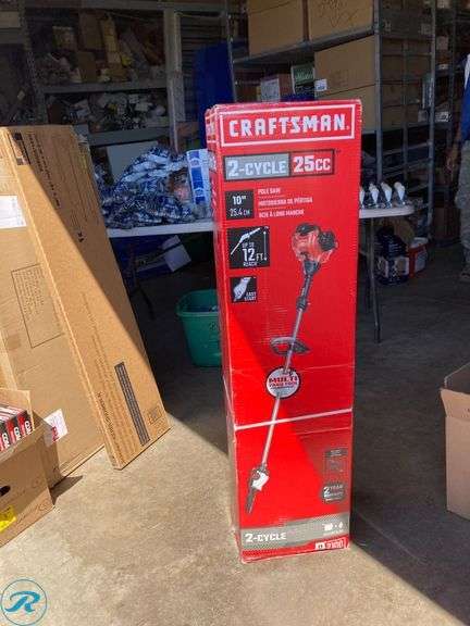 (1) New- CRAFTSMAN P2100 10-in 25-cc 2-cycle Gas Pole Saw (Total of 1) - Roller Auctions