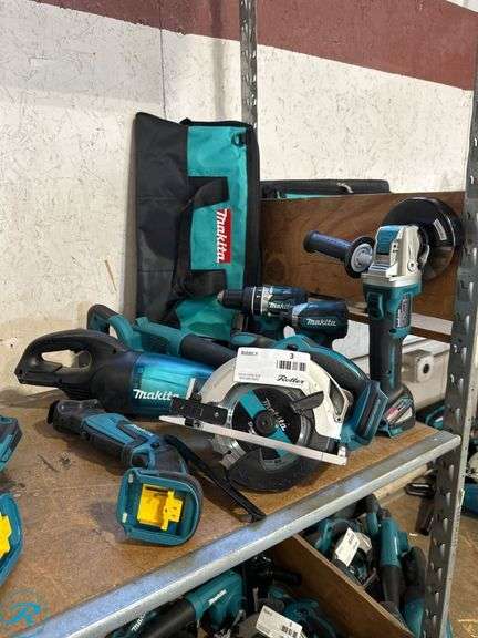 (7) Makita 18V Power Tools with Bag