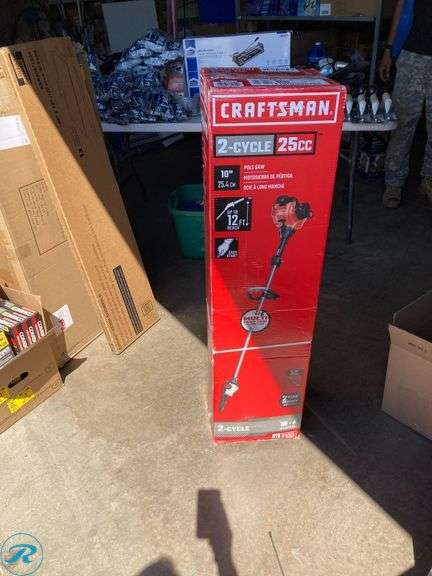 (1) New- CRAFTSMAN P2100 10-in 25-cc 2-cycle Gas Pole Saw (Total of 1) - Roller Auctions