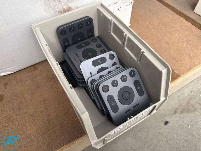 (4) Logitech Meetup Camera and Speakerphone Units, Box of Remotes - Roller Auctions