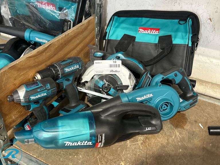 (5) Makita 18V Power Tools With Bag