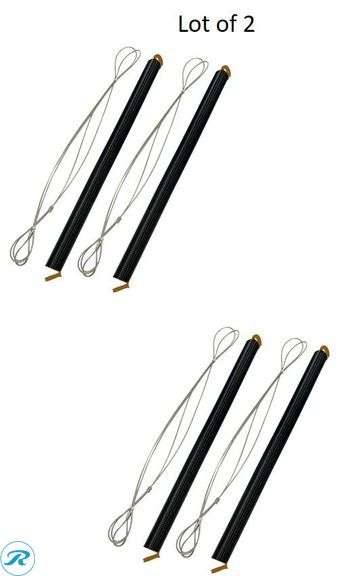 (2) New- Blue Hawk 160 lbs Garage Door Black Steel Extension spring and safety cable 2 -Pack (total of 2 (2-packs)) - Roller Auctions
