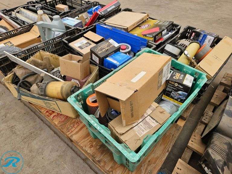 (3) Pallets of Automotive Filters, Fluids, Belts, Wiper Blades, and Miscellaneous Parts - Roller Auctions