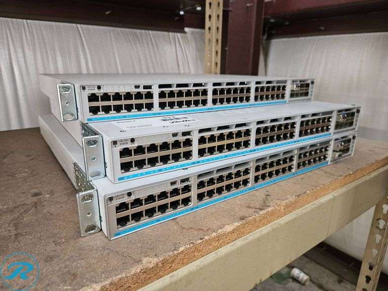 (3) Cisco Catalyst 9300 - Model: C9300X-48UXM