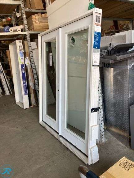 (1) New- Jeld-Wen 72" x 80" x 4 9/16" Jamb Primed Steel Left Hand InSwing French Patio Door with Low E Glass (Total of 1) - Roller Auctions