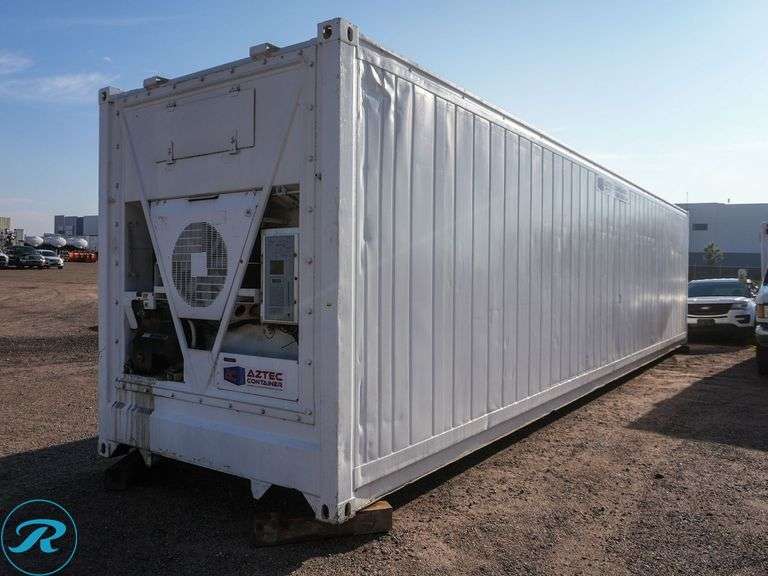 Aztec 40' Refrigerated Steel Storage Container, Thermo King Reefer Unit, High Cube, 9'6" High, 8' Wide, ( The Container Was Used By The Adams County Coroner's Department )