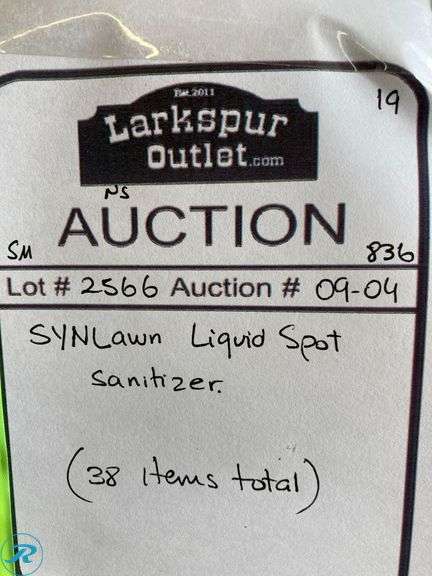 (38) New- SynLawn Liquid Spot Sanitizer (total of 38 items) - Roller Auctions