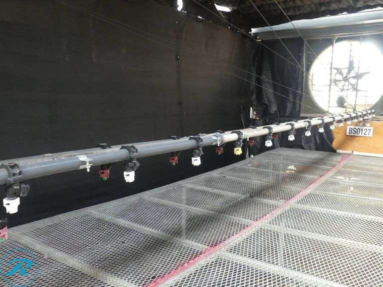 GTI Common Sense Greenhouse 30′ Boom Irrigation System, 120′ Travel Rail, 100′ On-Rail Hose - Roller Auctions