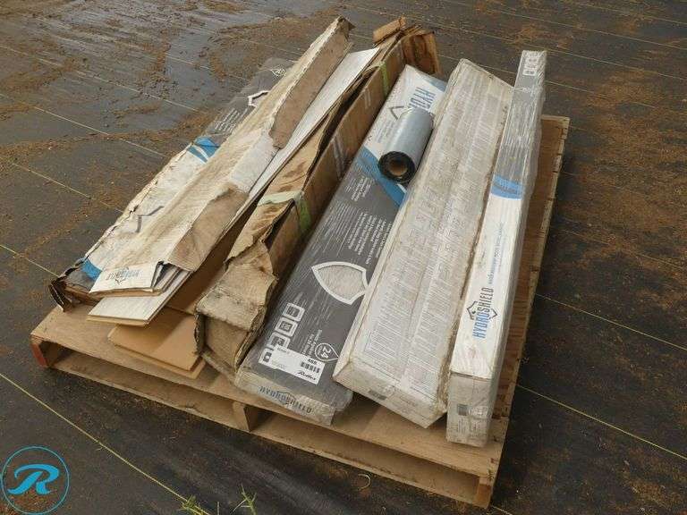 Pallet of HydroShield Water-Resistant Wood-Based Laminate Flooring - Roller Auctions
