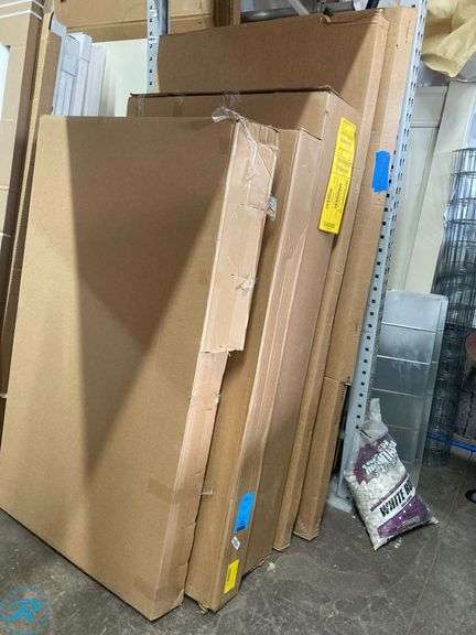 (1) New- Laurel Mountain Jackson 5 -Piece 60-in W x 30-in L x 79-in H Rectangle Alcove shower kit ( Right Drain) Base and Wall White Hardware Included (total of 1) - Roller Auctions