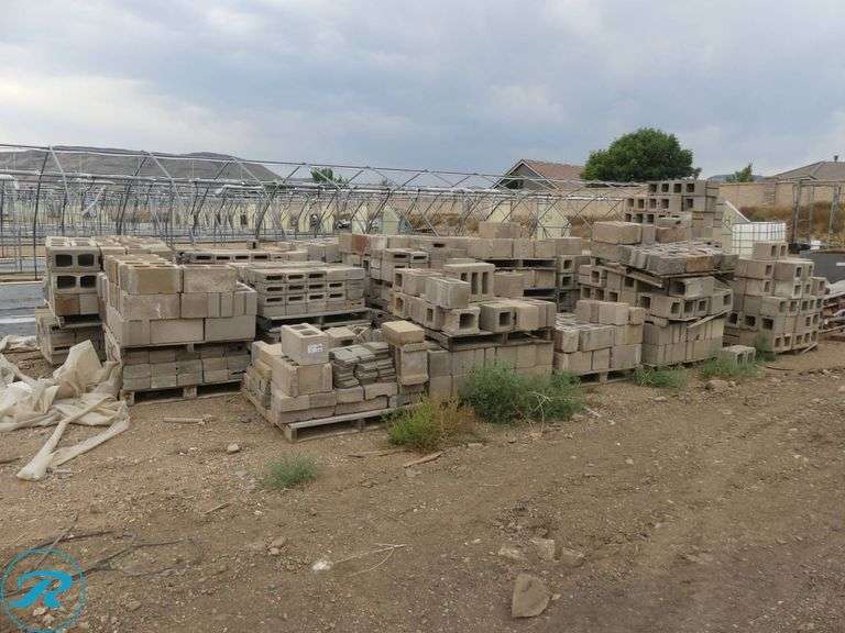(24) Pallets of Concrete Blocks - Roller Auctions