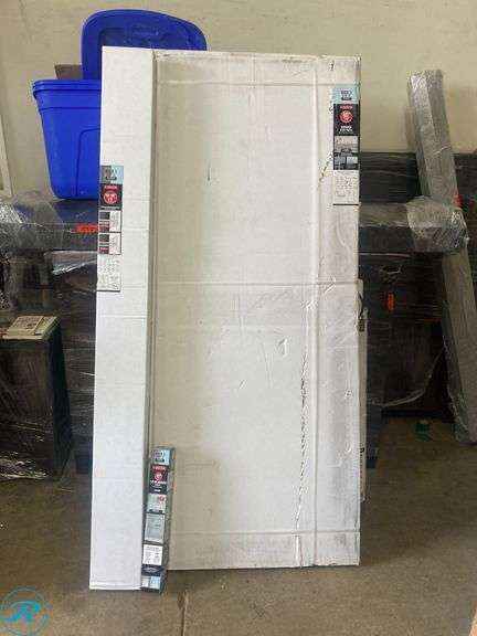 (1) New- Delta Kesara Brushed Nickel 53-in to 60-in W x 72.99-in H Frameless Clear Glass Sliding Soft Close Shower door - Roller Auctions
