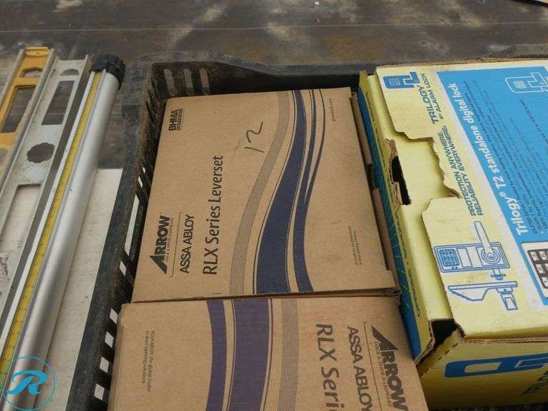 Crate of Lever Handle Locksets - Roller Auctions