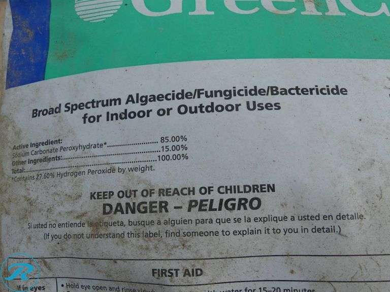 Pallet of (12) Bags GreenClean PRO Algaecide/Fungicide/Bactericide, 50 lbs Each - Roller Auctions