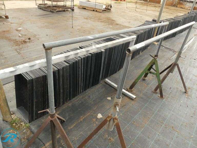 (3) Metal Sawhorses - Roller Auctions